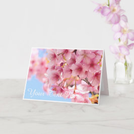 Tarjeta Cherry blossom "Kawazu-Zakura" カード