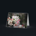 Tarjeta Cherry blossoms happy birthday<br><div class="desc">Wishing you a Happy Birthday and days filled with joy,  laughter and wonderful surprises. Love and blessings</div>
