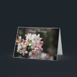 Tarjeta Cherry blossoms happy birthday<br><div class="desc">Wishing you a Happy Birthday and days filled with joy,  laughter and wonderful surprises. Love and blessings</div>