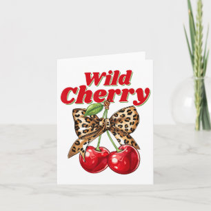 Tarjeta Cherry Lover Leopard Coquette Summer Vibes Wild Ch
