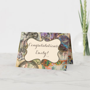 Tarjeta Cheshire Cat Alice Wonderland Classic