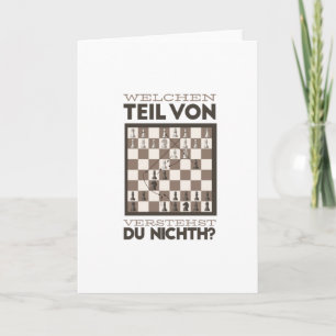 Tarjeta Chess divertido