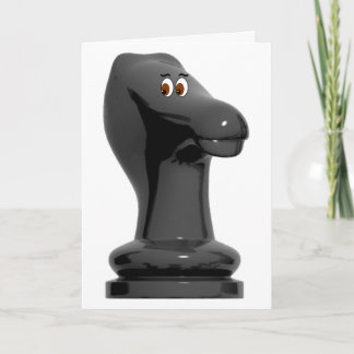 Tarjeta Chess Knight Funny Birthday Card