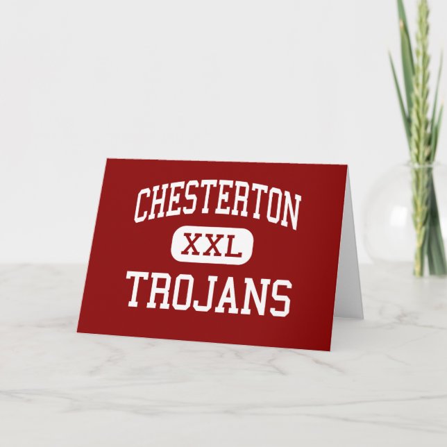 Tarjeta Chesterton - Trojan - alto - Chesterton Indiana (Anverso)