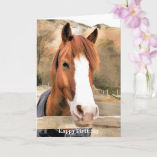 TARJETA CHESTNUT HORSE
