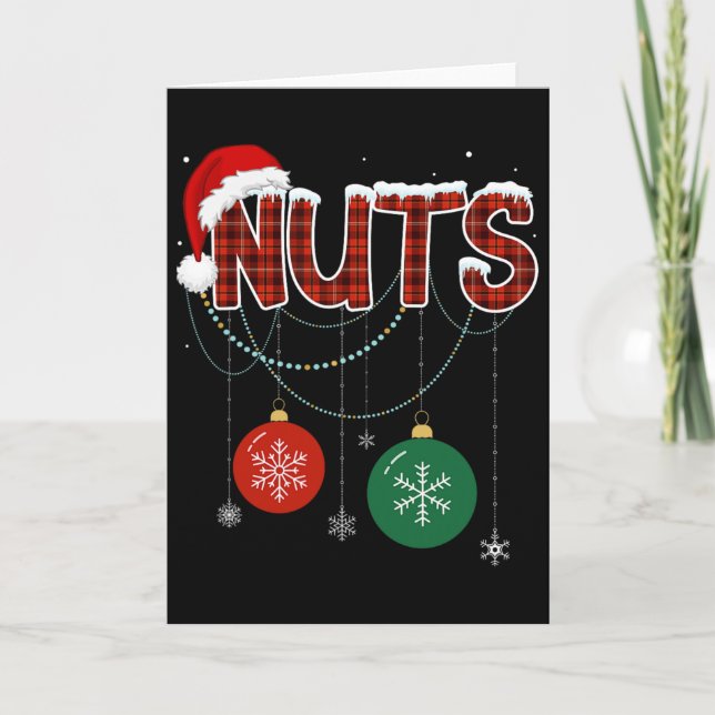 Tarjeta Chestnuts Matching Family Fun Couples Chest Nuts C (Anverso)