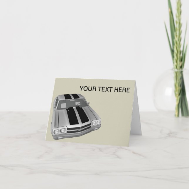 Tarjeta Chevrolet Chevelle SS (Anverso)