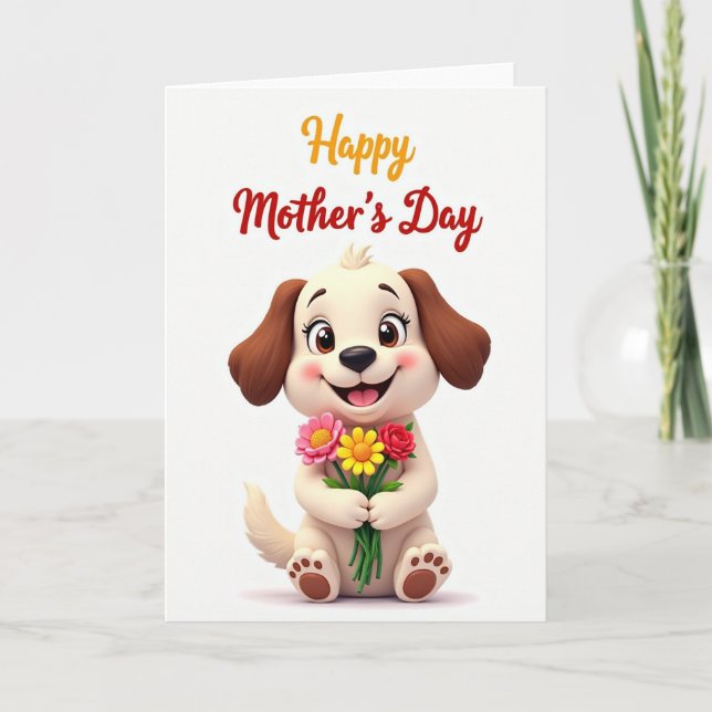 Tarjeta Chevron Amor de Cachorro (Anverso)