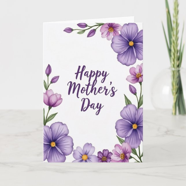 Tarjeta Chevron Flor de Púrpura (Anverso)