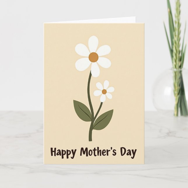 Tarjeta Chevron Floral Family (Anverso)