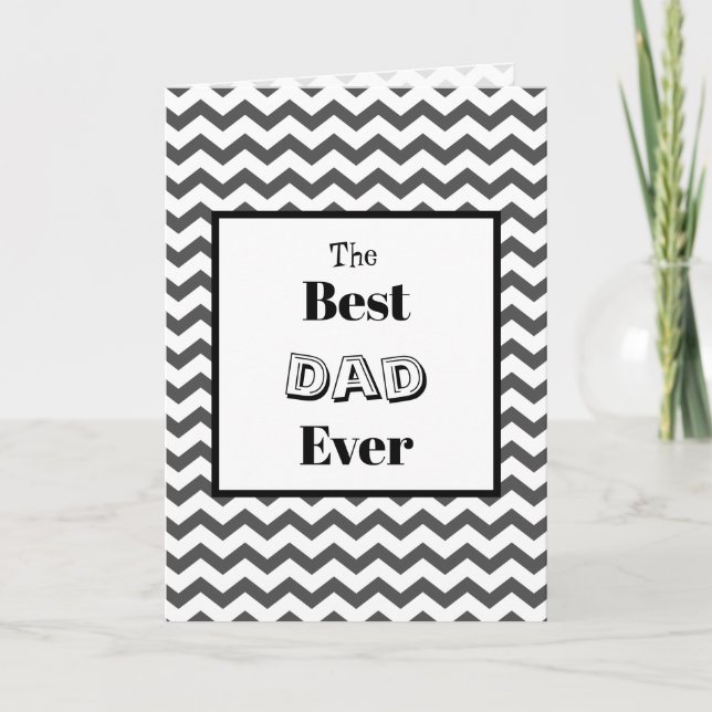 Tarjeta Chevron Greatest Dad (Anverso)