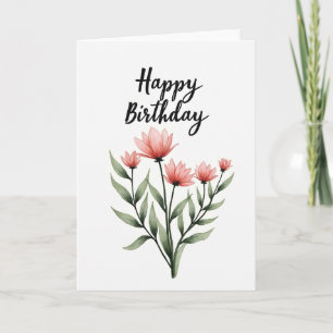 Tarjeta Chevron Pink Blossom