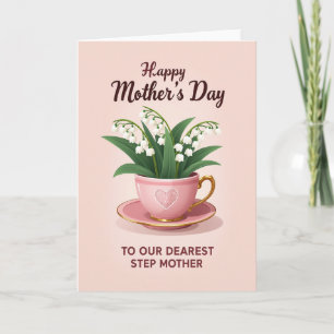 Tarjeta Chevron Teacup Delight