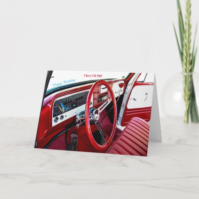 Tarjeta Chevy C10 1965 (Anverso)