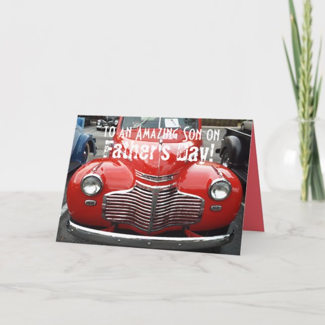 Tarjeta Chevy Coupe 1941, Día del Padre para el Hi (Anverso)