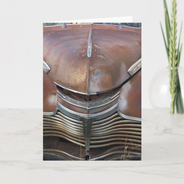 Tarjeta Chevy viejo - Havre, Montana (Anverso)