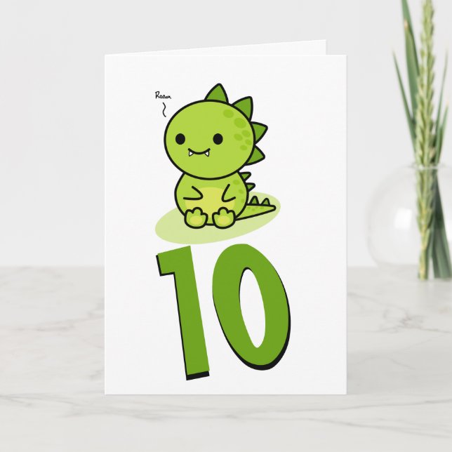 Tarjeta Chibi baby dragon (Anverso)