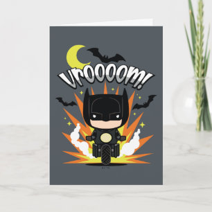 Tarjeta Chibi Batman Batcycle