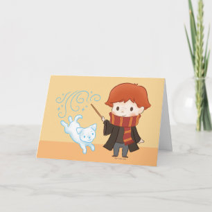 Tarjeta Chibi Ron Weasley Patronus
