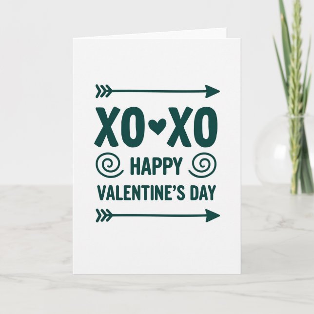 Tarjeta Chic del Día de San Valentín (Anverso)