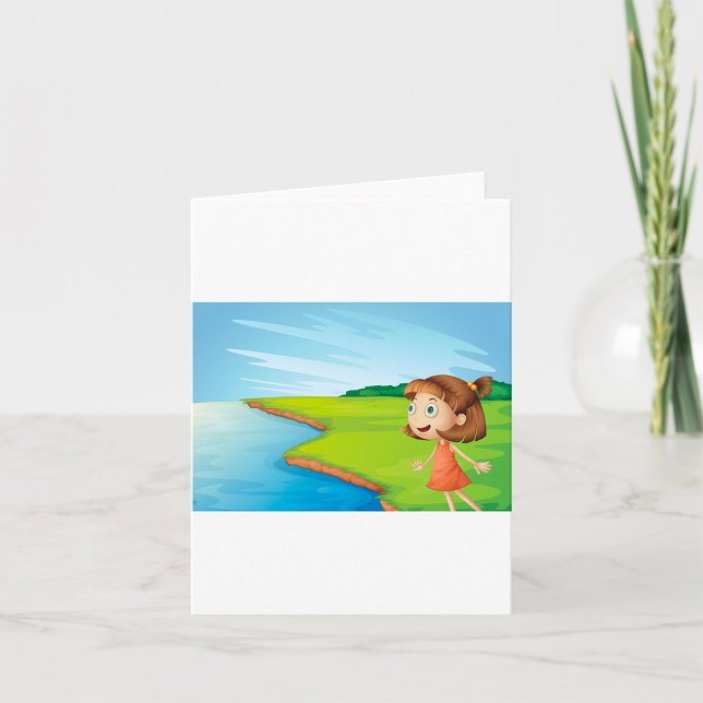 Tarjeta Chica A Orillas Del Río (Subido por el creador)