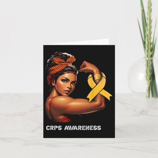 Tarjeta Chica Afro Inquebrantable Conciencia Crps (Anverso)