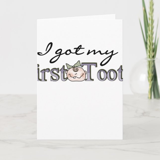 Tarjeta Chica Baby First Tooth (Anverso)