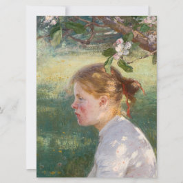 Tarjeta Chica bajo el árbol de manzanas (por Danielson-Gam