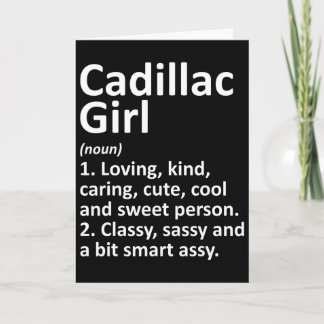 Tarjeta Chica Cadillac Mi Michigan Ciudad Divertida Raíces