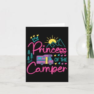 Tarjeta Chica Camping Campervan Motorhome Princess C