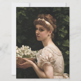Tarjeta Chica con flores de arce (por Edward Poynter)