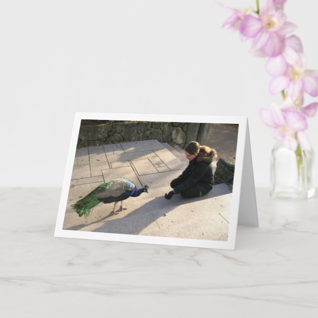 Tarjeta Chica con Peacock (Orquídea)