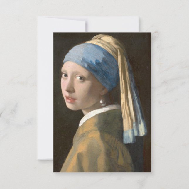 Tarjeta Chica con Pearl Earring (Anverso)