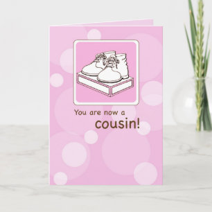 Tarjeta Chica Cousin felicitaciones