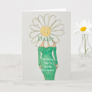 Tarjeta Chica Daisy Vestido Verde