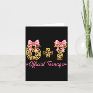 Tarjeta Chica de 13 años Nk Coquette Lazo Leopardo 6+7 año