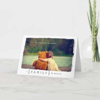 Tarjeta Chica de adopción infantil