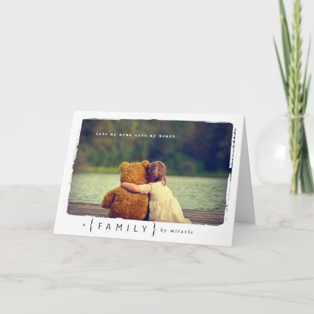 Tarjeta Chica de adopción infantil (Anverso)