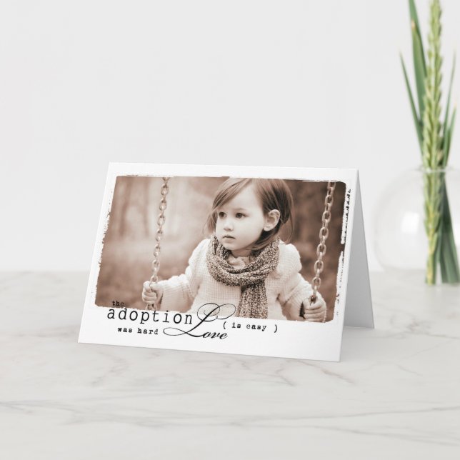 Tarjeta Chica de adopción infantil (Anverso)