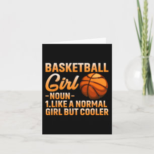 Tarjeta Chica de baloncesto Definición Baloncesto Mujer De