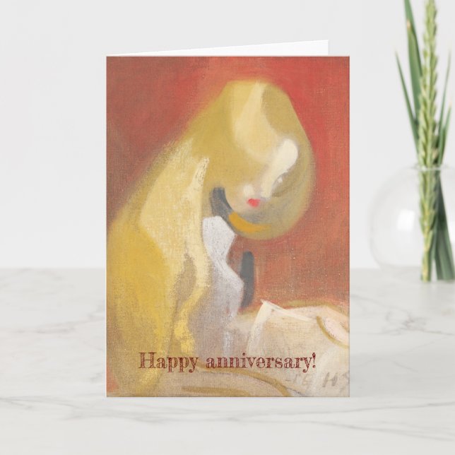 Tarjeta Chica de Blonde Hair, Helene Schjerfbeck (Anverso)