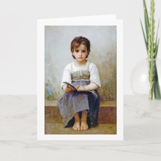 Tarjeta Chica de Bouguereau (Anverso)
