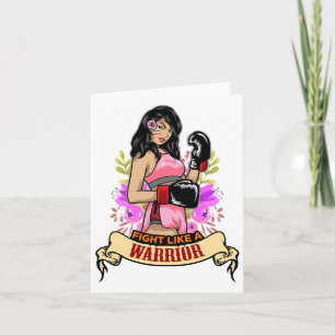 Tarjeta Chica de boxeo Kickboxing Fitn