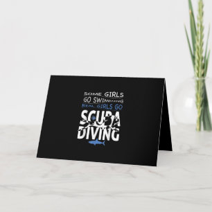 Tarjeta Chica De Buceo Real Scuba Algunos Se Van A Bañar G