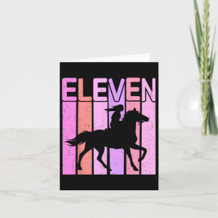 Tarjeta Chica de Caballos 11 años de equitación 11 años