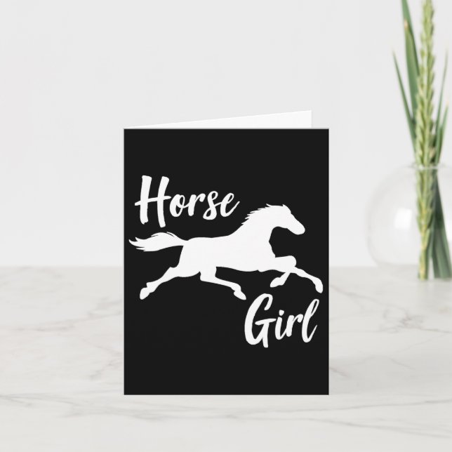 Tarjeta Chica de Caballos en Caballo (Anverso)