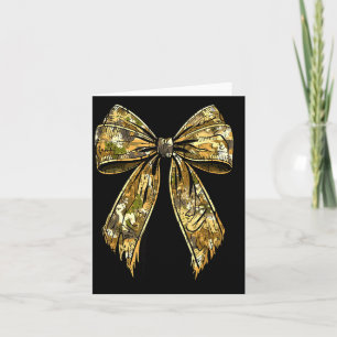 Tarjeta Chica de caza con arco de camuflaje Camo