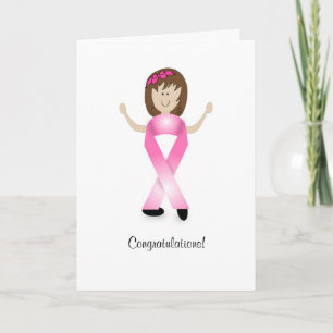 Tarjeta Chica de Cinta de Cáncer de Mama - última ronda de