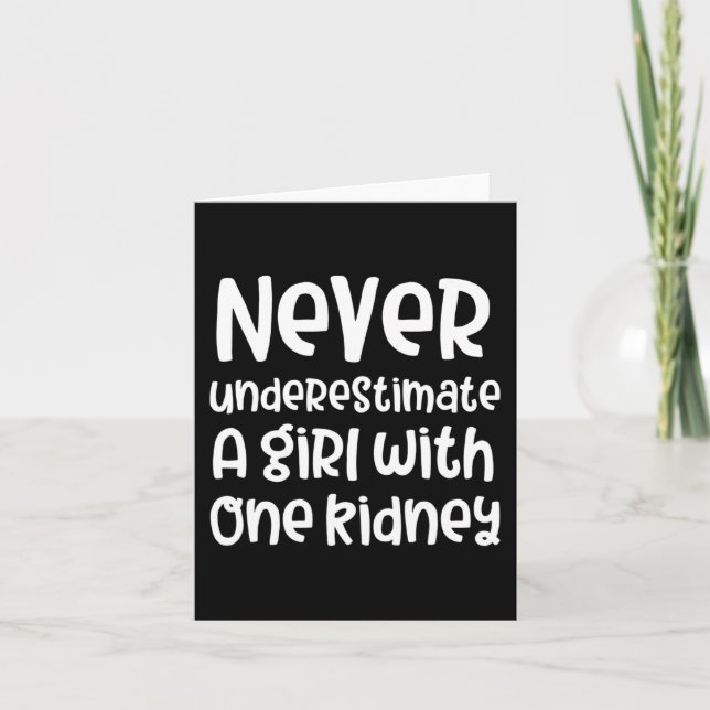 Tarjeta Chica De Concienciación Sobre La Enfermedad Renal (Anverso)
