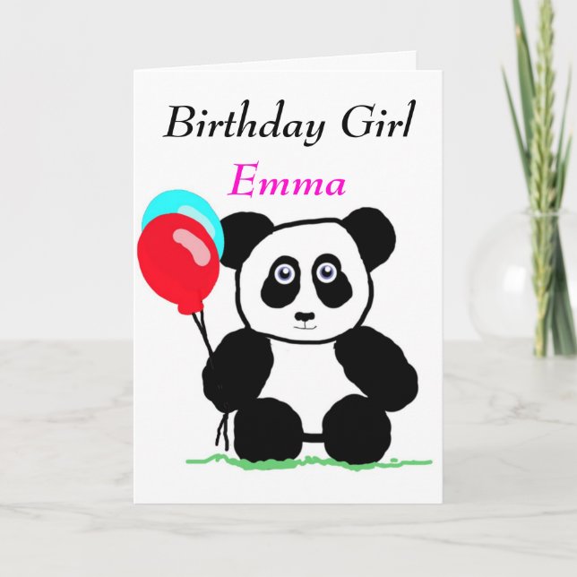 Tarjeta Chica de cumpleaños (Anverso)